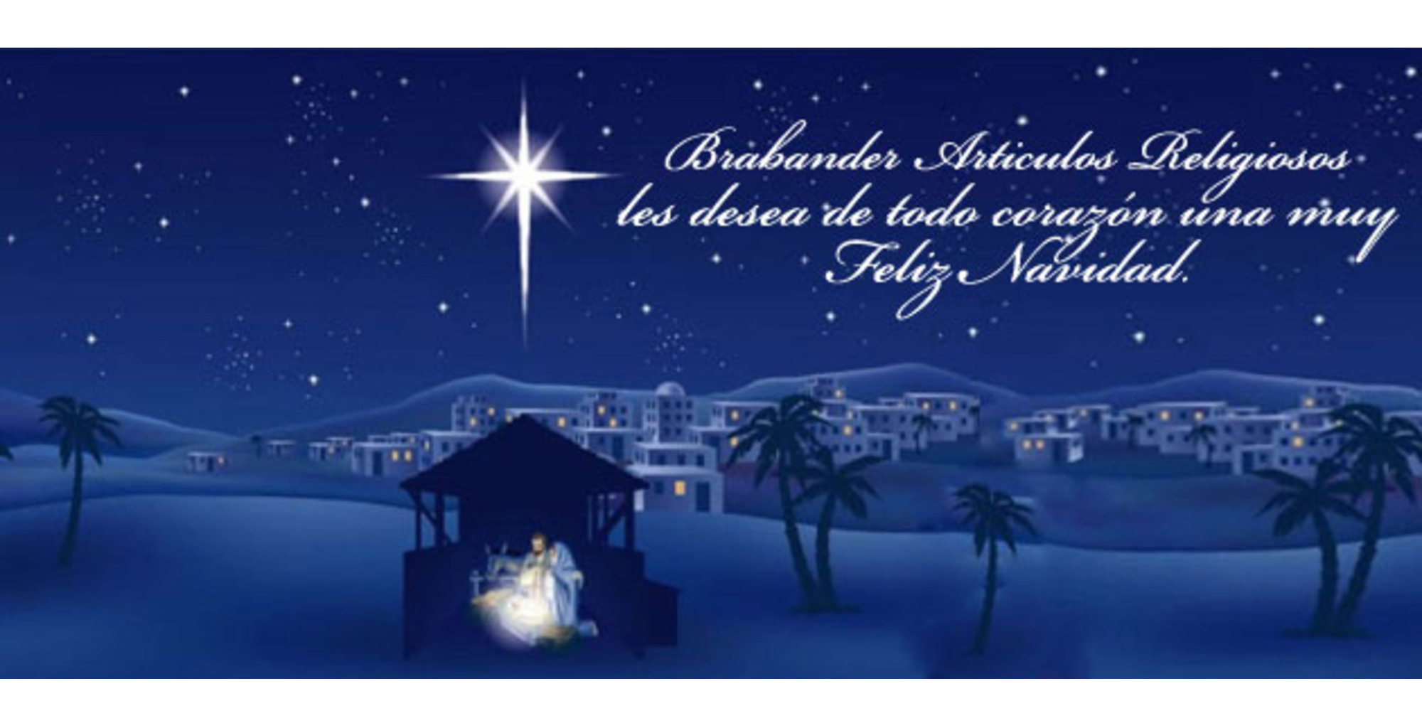 Artículos Religiosos Brabander te desea una feliz Navidad