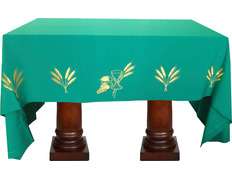 Añadir a la cesta Manteles para mesa de altar con tela de color verde Manteles para mesa de altar con tela de color verde